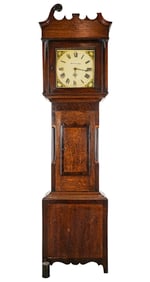 Geo. III Oak Tall Case Clock