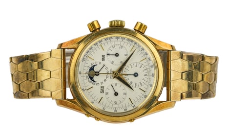 Universal Tri-Compax 14k Wrist Watch