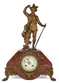 Victorian Figural Mantle Clock
