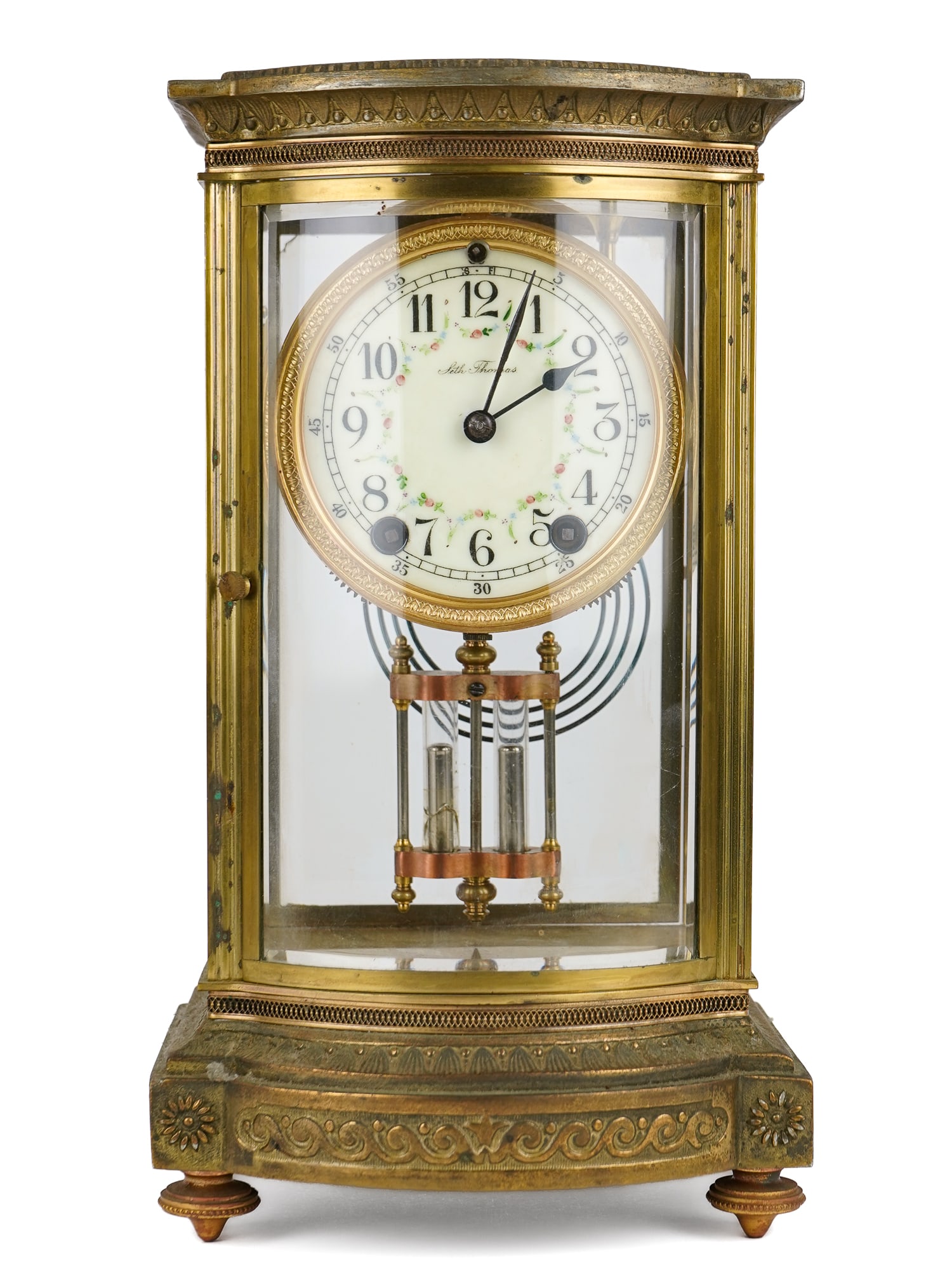 Seth Thomas Curved Front Crystal Regulator (1 of 8)