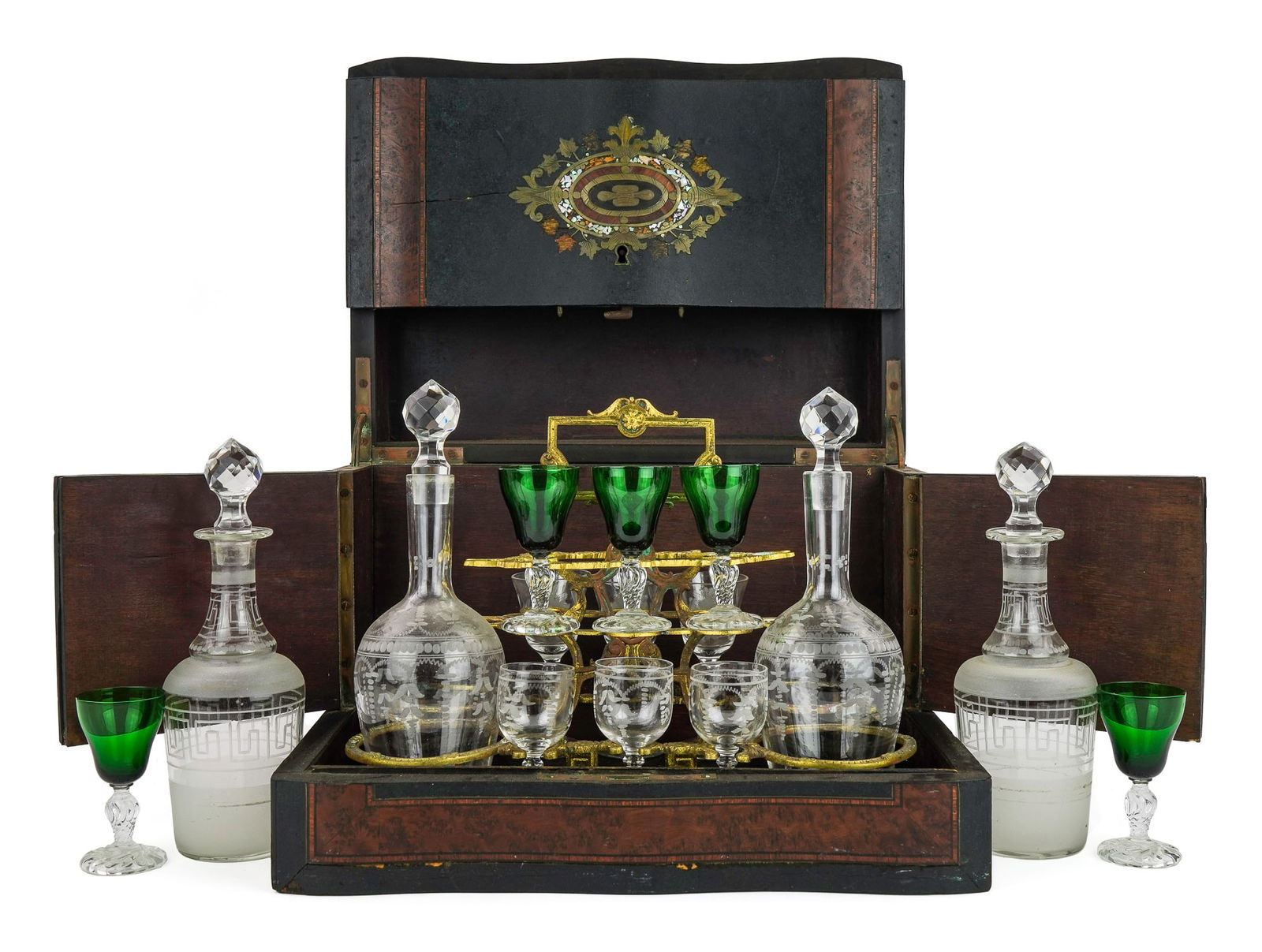 19th c English Tantalus Set (1 of 7)