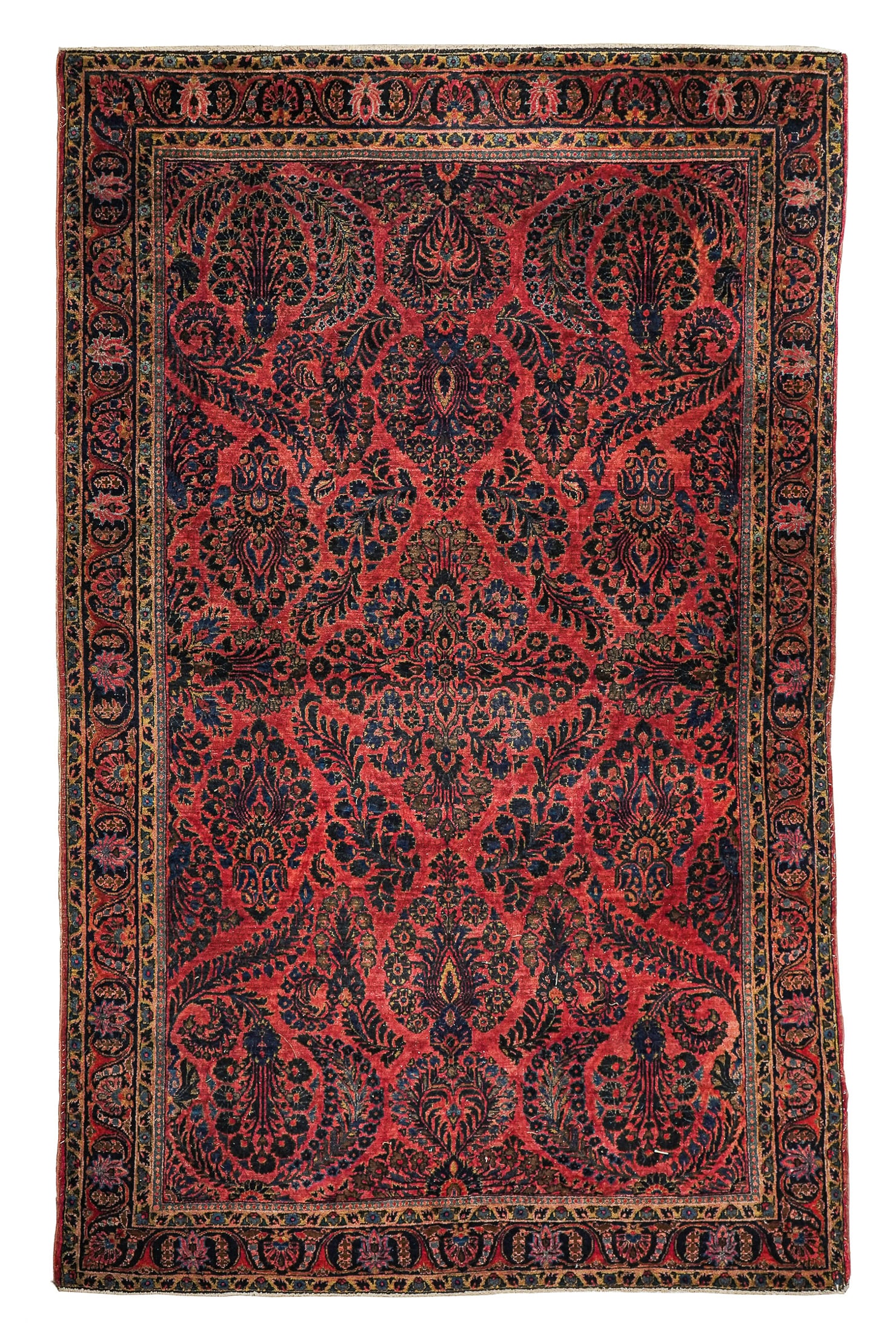 Mid 20th c Persian Sarouk Area Rug (1 of 4)