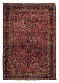 Mid 20th c Persian Sarouk Area Rug