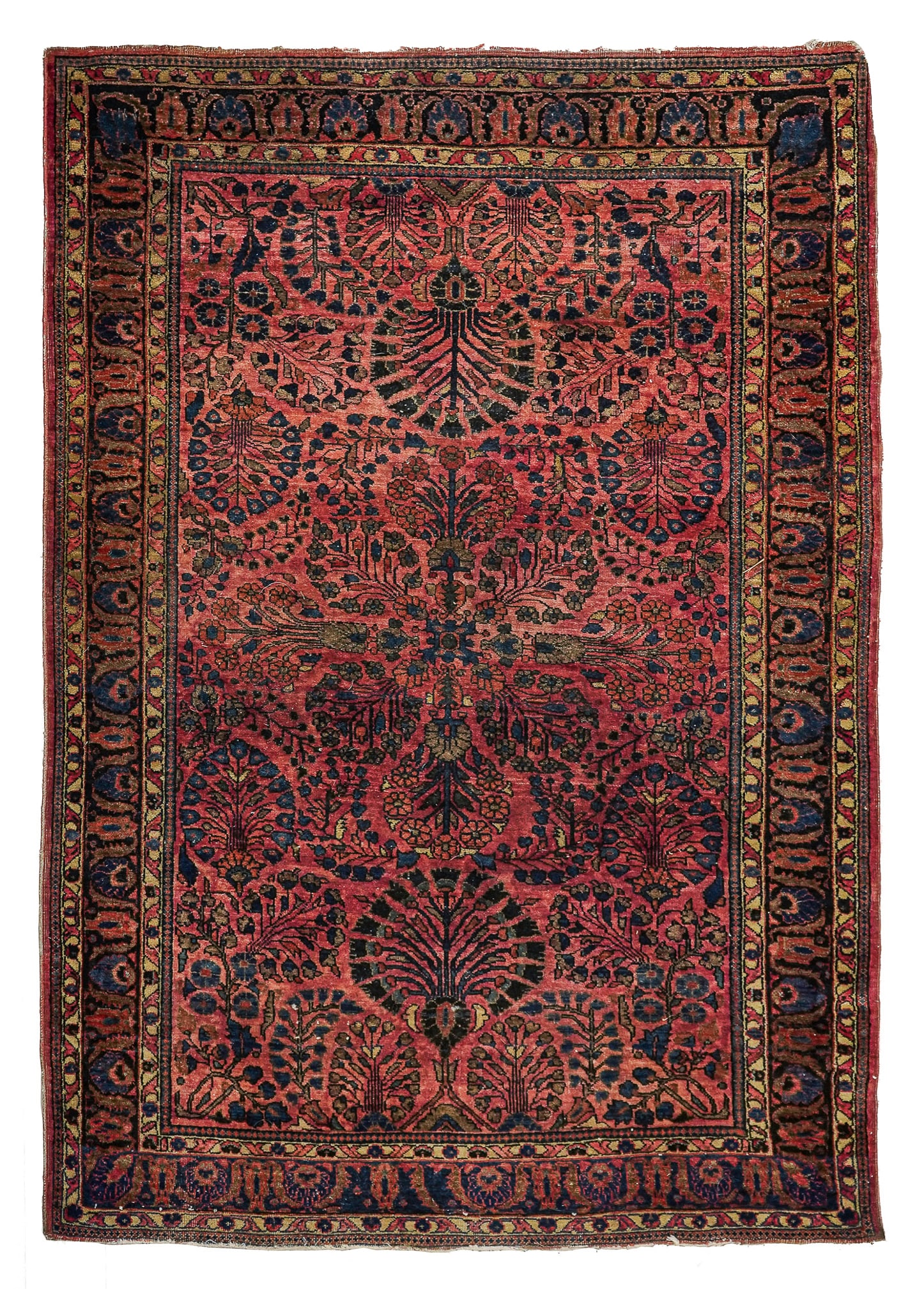 Mid 20th c Persian Sarouk Area Rug (1 of 4)
