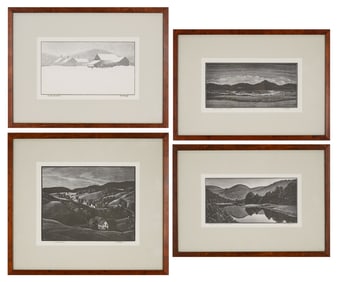 Asa Cheffetz (VT 1897-1965) Four Lithographs