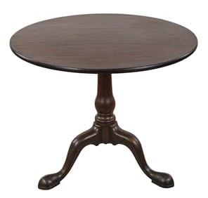 18th Queen Anne Walnut Tea Table