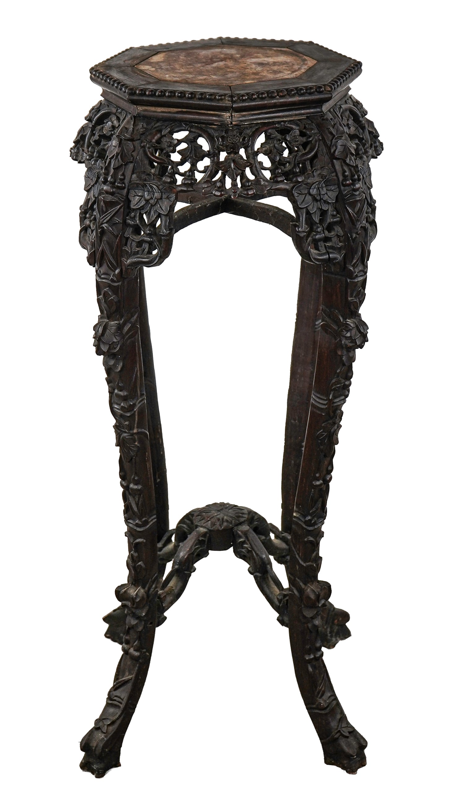 Chinese Marble Top Fern Stand (1 of 4)