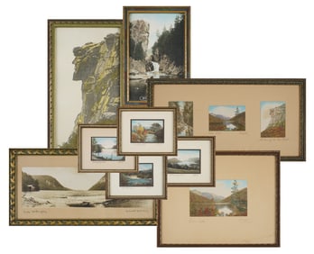 9 Hand Colored New England Photo Landscapes