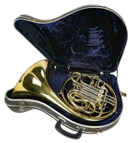 Vintage French Horn & Case
