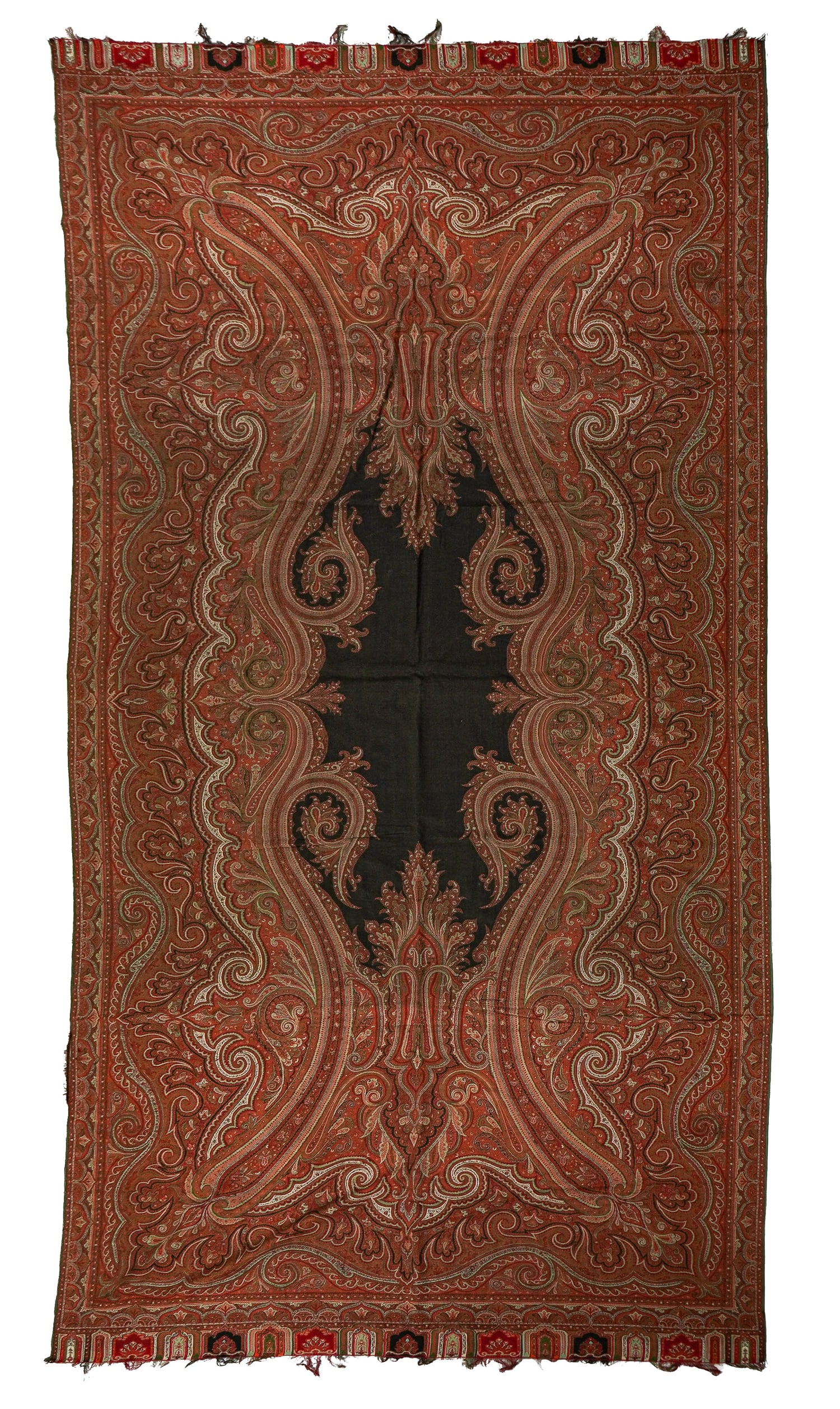 Late 19th c Paisley Piano Scarf (1 of 4)