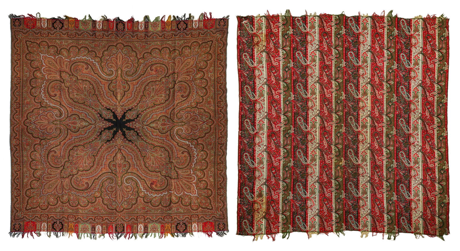 Two Late 19th c Paisley Shawls (1 of 9)