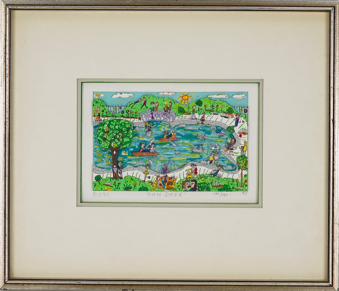 James Rizzi (AM 1950-2011) Sun Daze 84' (1 of 4)