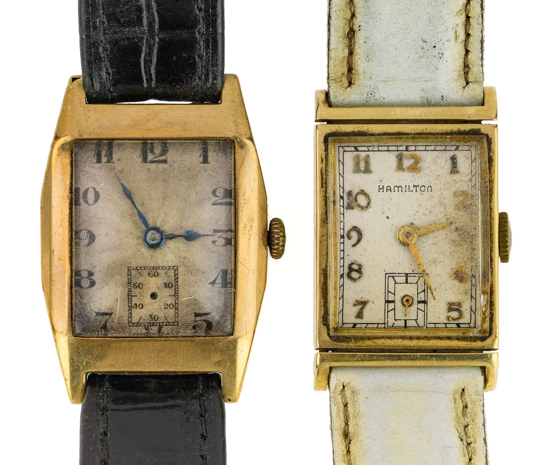 Two Vintage Gold Wrist Watches (1 of 5)