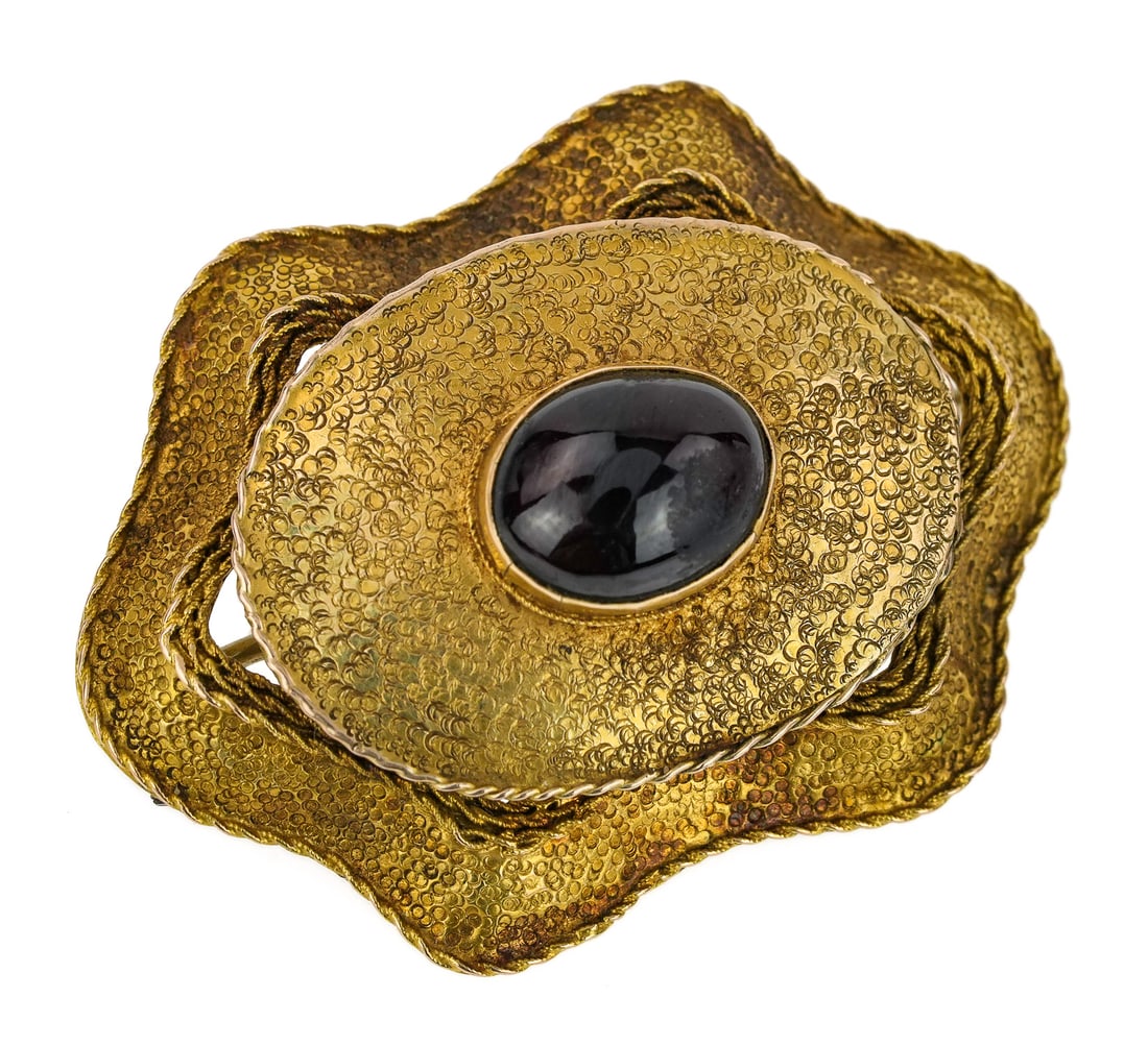 14k Victorian Garnet Brooch (1 of 5)