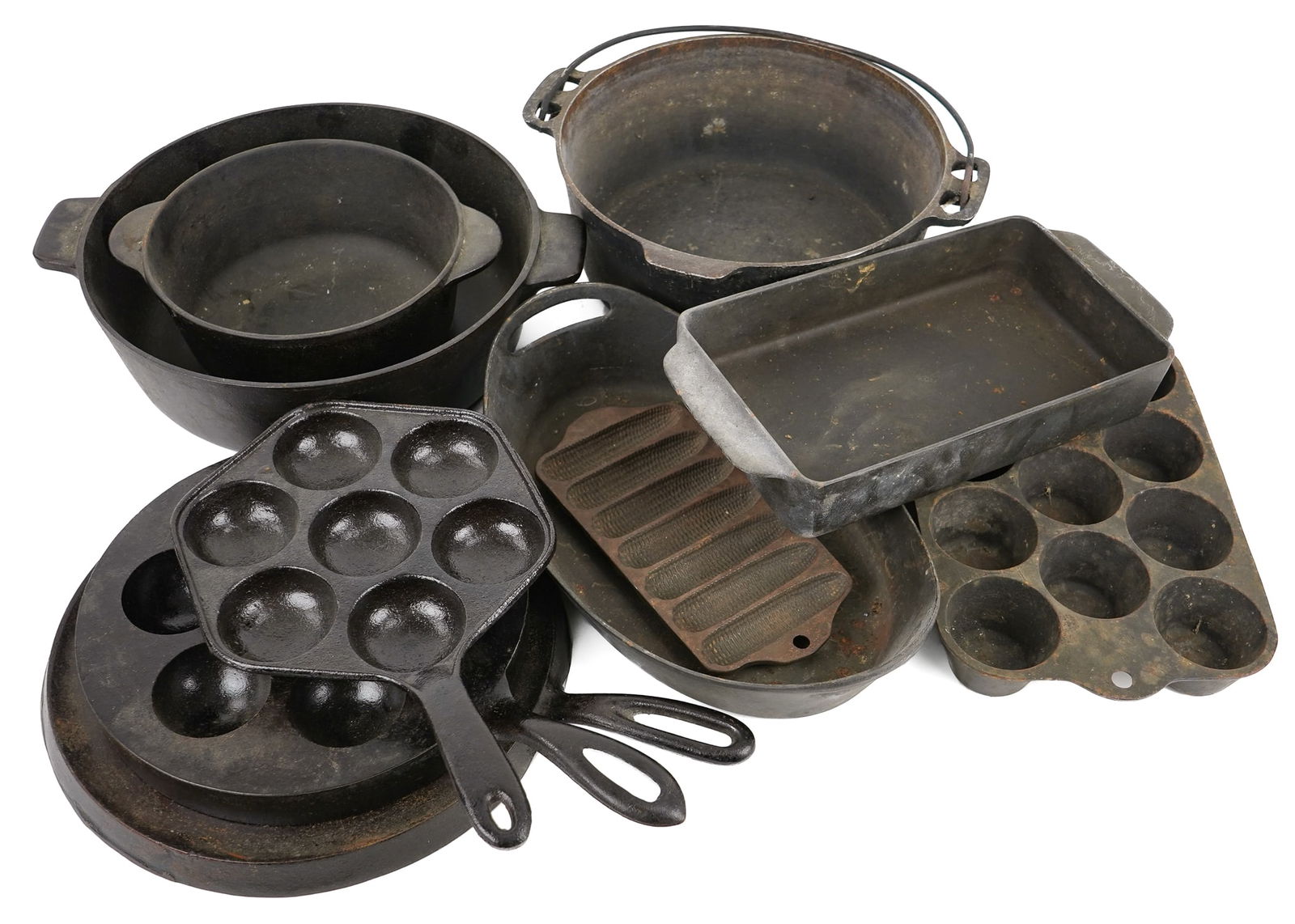 Group Of Cast Iron Including Auction