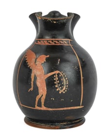 Greek Red-Figure Oinochoe Pitcher