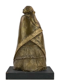 Cast Bronze Native American signed Gatov