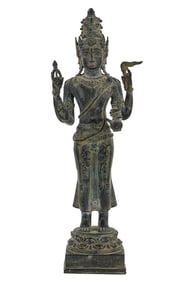 Antique Bronze Vishnu Deity