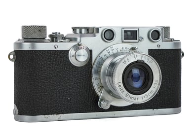 Leica III Model C Camera w/ Elmar 3.5 50 mm Extended Lens