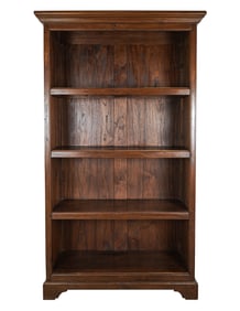 Fine Walnut Open Front Bookcase