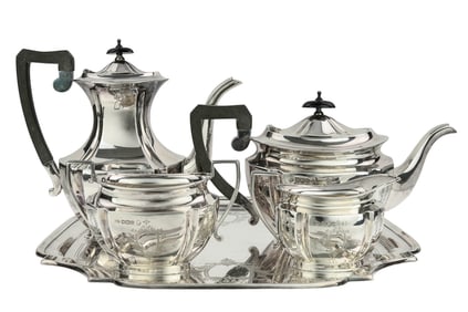 1952 Lewis Rose Co. Sheffield Sterling Tea Set