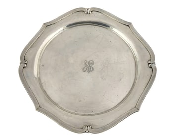 International Sterling Scalloped Serving Tray