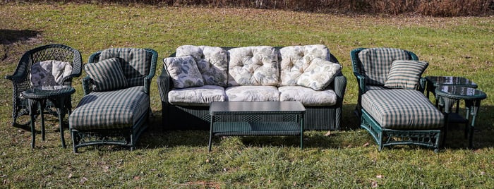 Lloyd Flanders Lloyd Loom Outdoor Porch Furniture