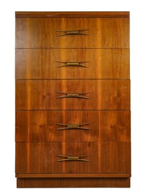 Mid Century Modern Johnson Carper Tall Chest