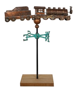 Contemporary Locomotive Weathervane