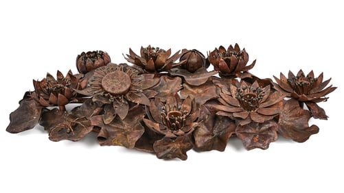 Peter Krusch - Cambridge Smithy Copper Centerpiece Candleaubrum