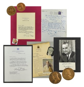 20th c American Political Figure Signature Collection