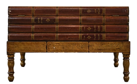 Faux Book Side Table