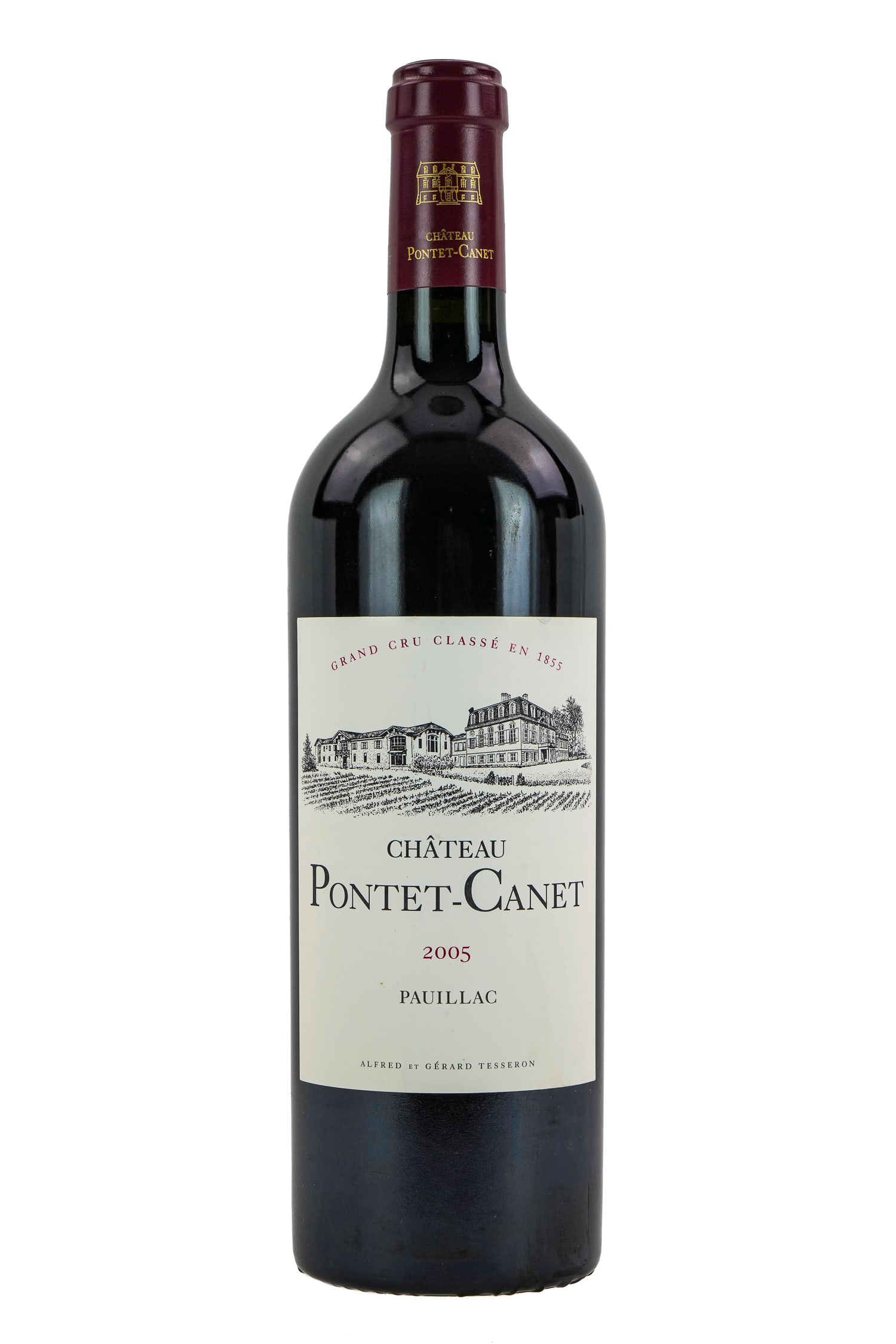 9 Bottles 2005 Chateau Pontet-Canet Red Wine: 9 Bottles of 2005 Chateau Pontet-Canet red wine. Overall good condition. Sold to benefit The Lake Champlain Land Trust. Local Pick up only