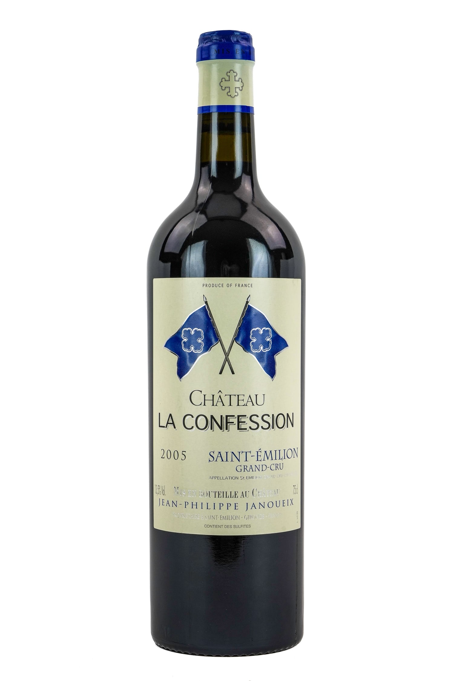 8 Bottles 2005 Chateau La Confession Saint-Emilion Red Wine: 8 bottles of 2005 Chateau La confession Saint-Emilion Grand-Cru red wine. Overall good condition. Sold to benefit The Lake Champlain Land Trust. Local Pick up only