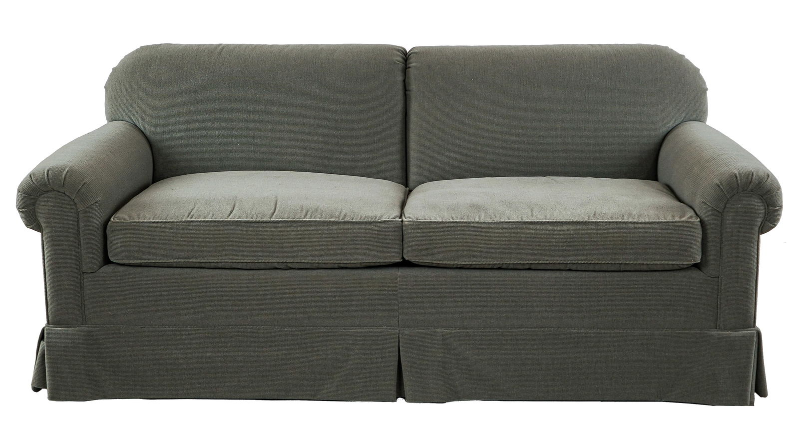 Mason-Art, NYC Sofa: Mason-Art New York City grey sofa. Good condition, 73" x 36"d x 30"h.