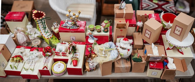 Large Group Krinkles Christmas Figures