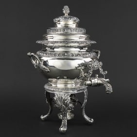 Baldwin Gardiner NYC Coin Silver Water Urn