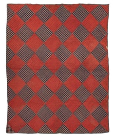 Early 19th c Pieced Linsey-Woolsey