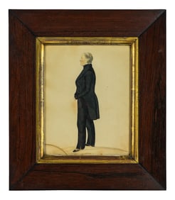 19th c Silhouette of a Gentleman