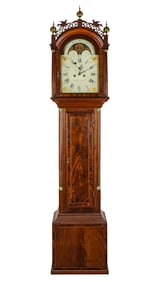 Federal Mahogany N Monroe Concord Tall Case Clock
