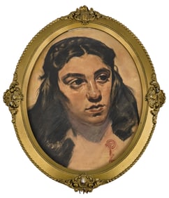 Fred Press (AM 1919-2012) Portrait of His Sister as a young woman
