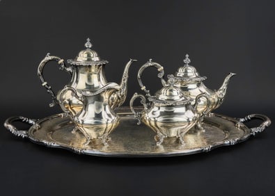 Reed and Barton 4 pc. Sterling Silver Tea Set