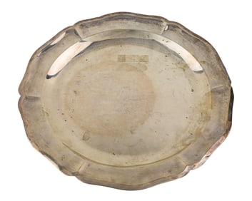 Mexican 950 Silver Scalloped Charger Tray