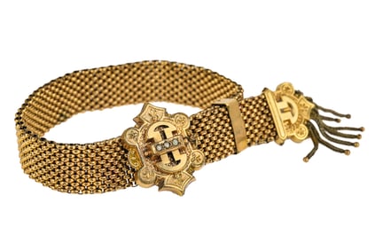 Victorian Yellow Gold Slide Bracelet