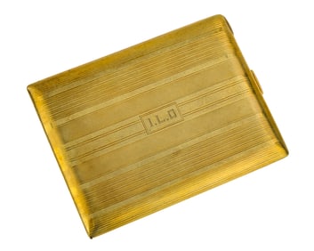 14k Yellow Gold Cigarette Case
