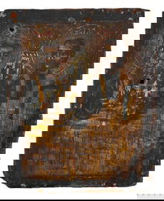 Small 16th c Russian Saints Icon