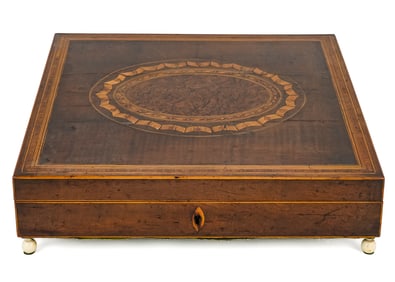 English Inlaid Mahogany Lap Desk