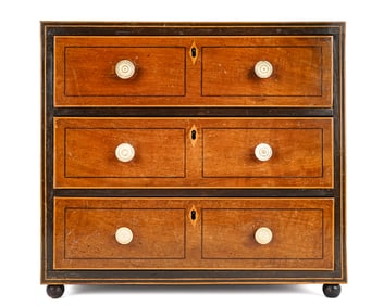 English Inlaid Mahogany Sewing Box