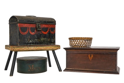 Pantry Box, Cheese Basket, Cricket, Toleware Tin