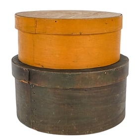 Two Late 19th c Painted Pantry Boxes